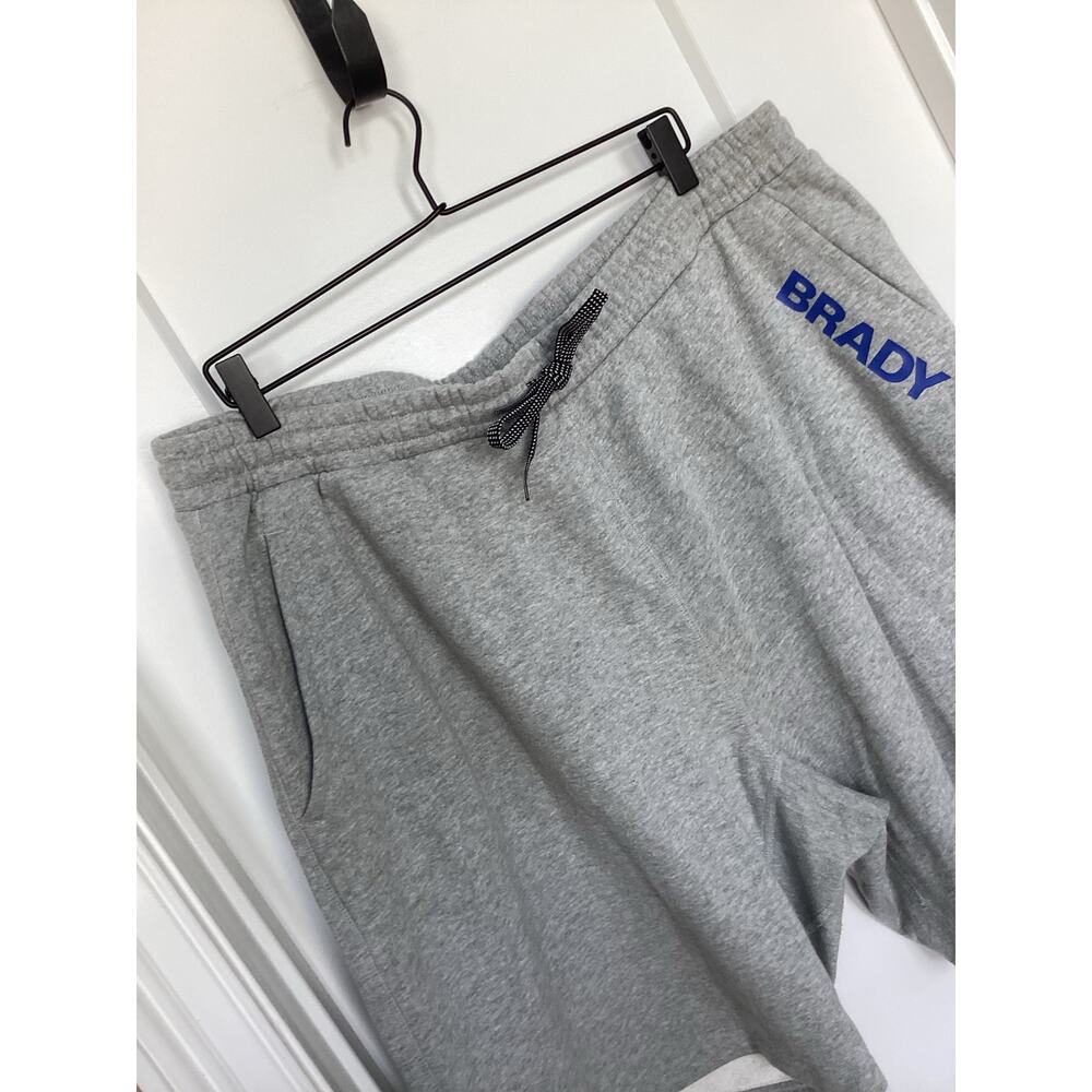 Brady Mens Drawstring Pockets Wordmark Fleece Sweat Shorts Heather Gray Size XXL - Picture 3 of 10